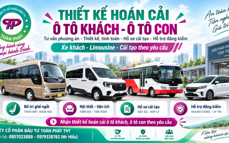 THIẾT KẾ – CẢI TẠO Ô TÔ KHÁCH, Ô TÔ CON