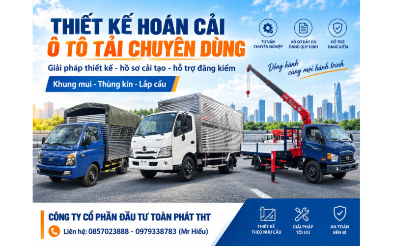 THIẾT KẾ – CẢI TẠO Ô TÔ TẢI, Ô TÔ TẢI CHUYÊN DÙNG
