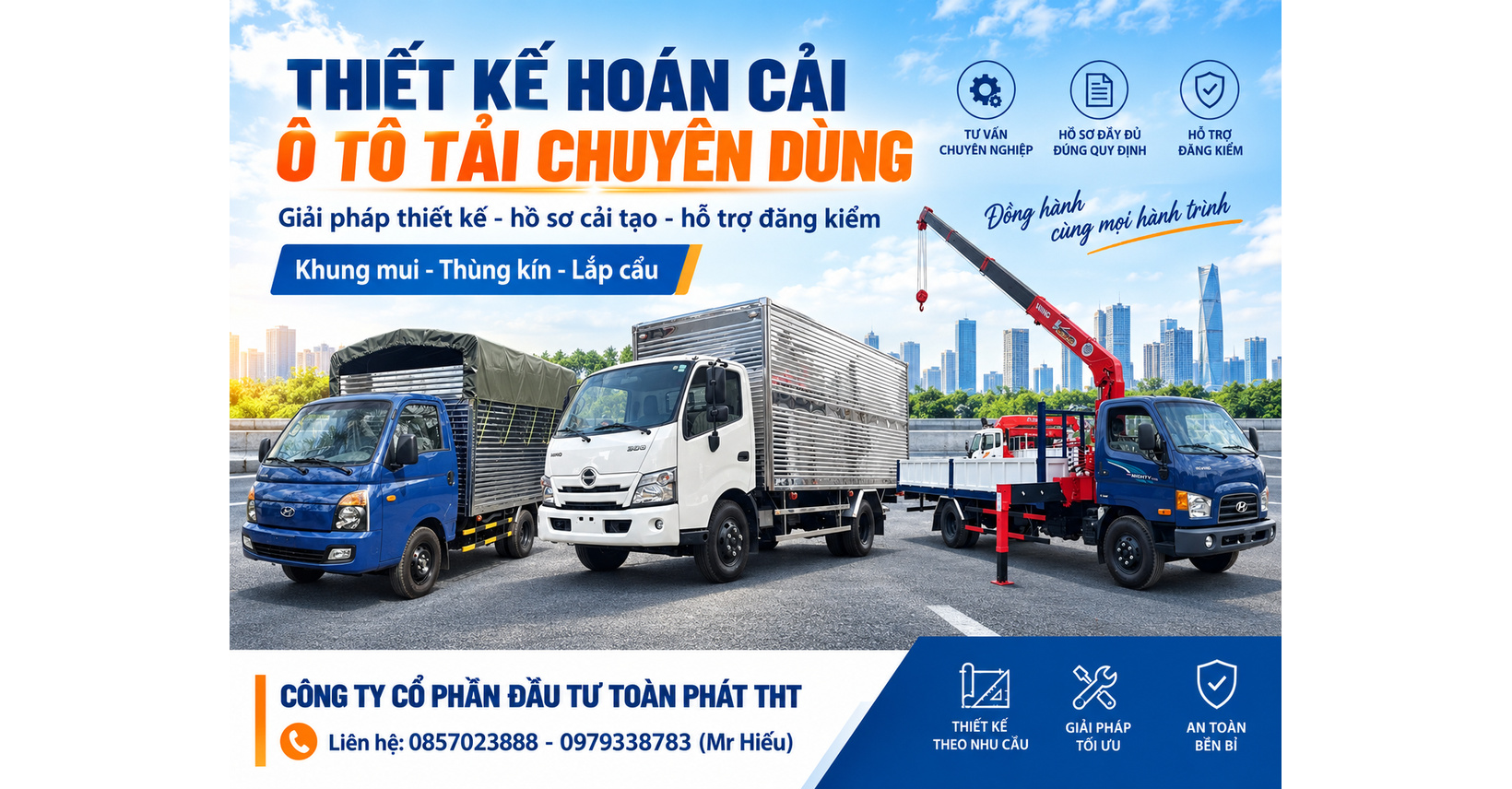 THIẾT KẾ – CẢI TẠO Ô TÔ TẢI, Ô TÔ TẢI CHUYÊN DÙNG